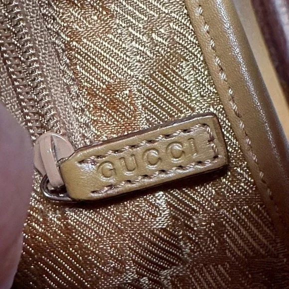 GUCCI Vintage Y2K Suede Leather Piston Lock Jackie Small Shoulder‎ Bag Authentic - Picture 11 of 16